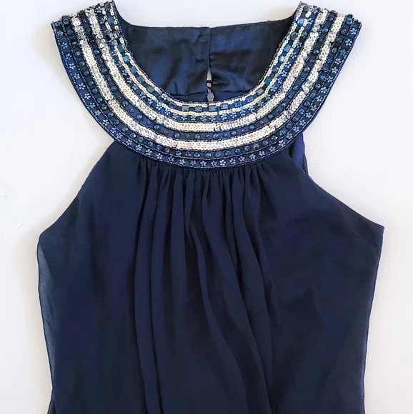 beaded trapeze dress Mashru Jacquard And Tulle Panelled Trapeze Dress